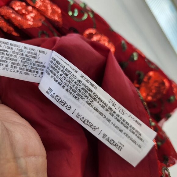 Disney Princess Snow White Dress Red Apples Special Occasion Formal Girls 4 - Picture 8 of 8